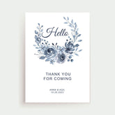 Plantable Indigo Flowers Thank You Card